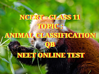 NCERT CLASS 11 | TOPIC : ANIMAL CLASSIFICATION | QB-1 | NEET BIOLOGY ONLINE TEST 