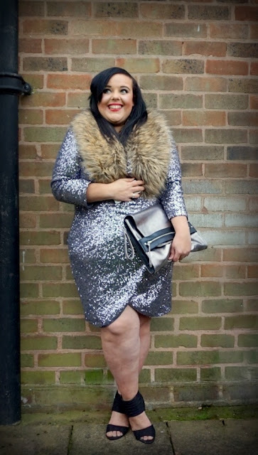 silver sequin dress