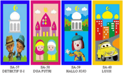 SAJADAH ANAK MOTIF KARTUN SA57 - SA60