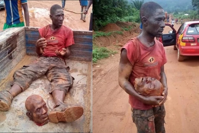 OMG! Man Cuts Off Cousin's Head Because Of Money (GRAPHIC PHOTOS)