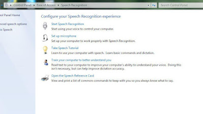 Installing Speech Recognition in Windows 7