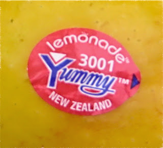 PLU sticker for Lemonade that includes the words "New Zealand."