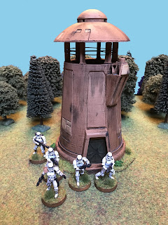 Stormtroopers search the tower