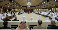 United Arab Emirates leaders gather to hear U.N. Framework Convention on Climate Change Executive Secretary Christiana Figueres deliver a difficult message: Oil, so key to the nation's past, must not be central to its future. (Photo Credit: CPC Photography) Click to Enlarge.