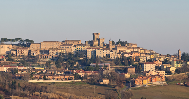 the medieval village of offagna in marche italy