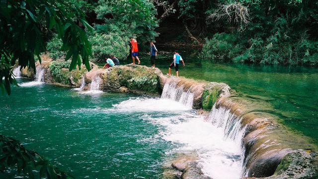 Spectacular waterfall in Saraburi