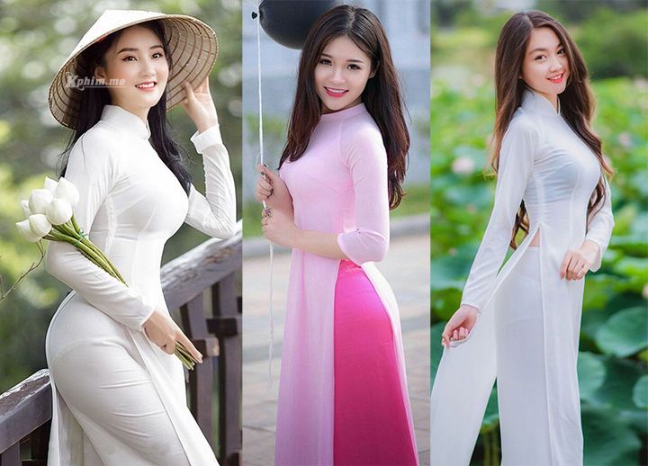 Tuyển tập girl xinh gái đẹp Việt Nam mặc áo dài đẹp mê hồn #135