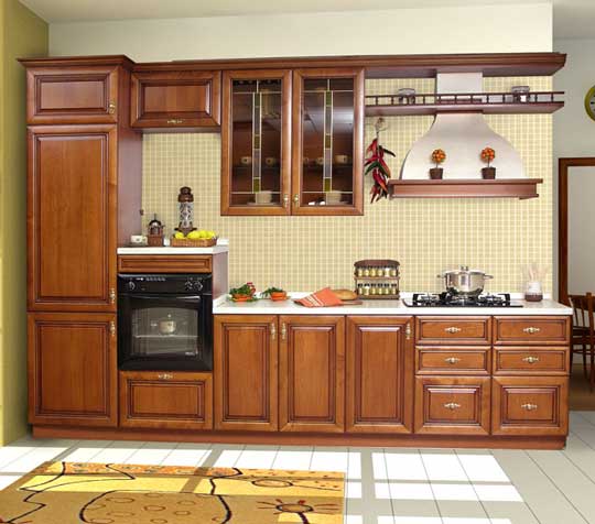 Latest Kerala Model  Wooden Kitchen Cabinet Designs Wood 
