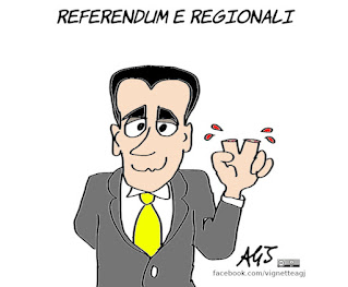 referendum costituzionale, taglio parlamentari, elezioni regionali 2020, di maio, m5s, vignetta, satira