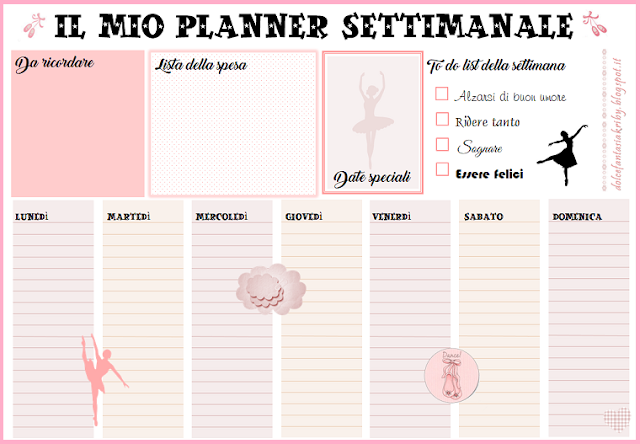 planner settimanale free download gratis