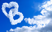 Heart Shaped Cloud Wallpaper (valentines day wallpaper )