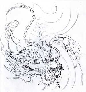 Japanese Dragon Head Tattoo Designs