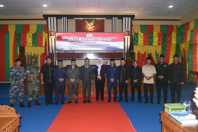 Bupati Lingga Hadiri Rapat Paripurna Terkait Pengunduran Diri Wabup Lingga