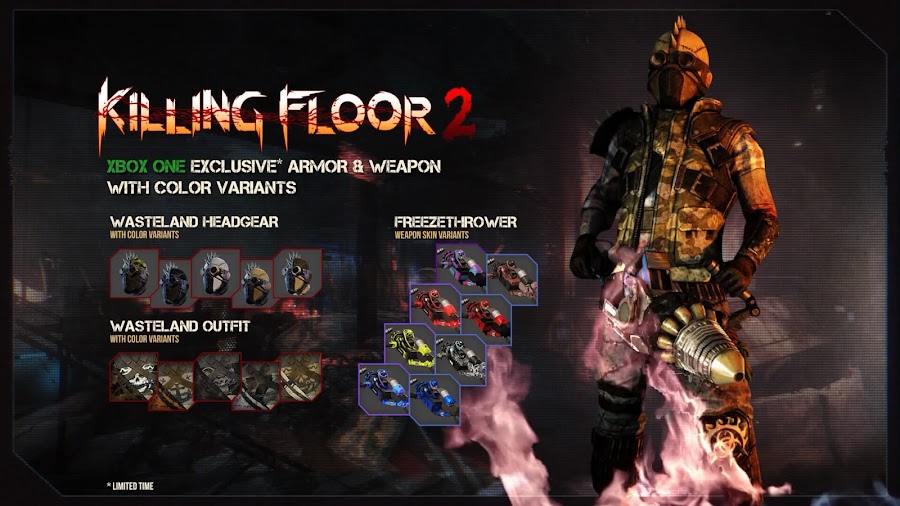 killing floor 2 xbox one exclusive content 