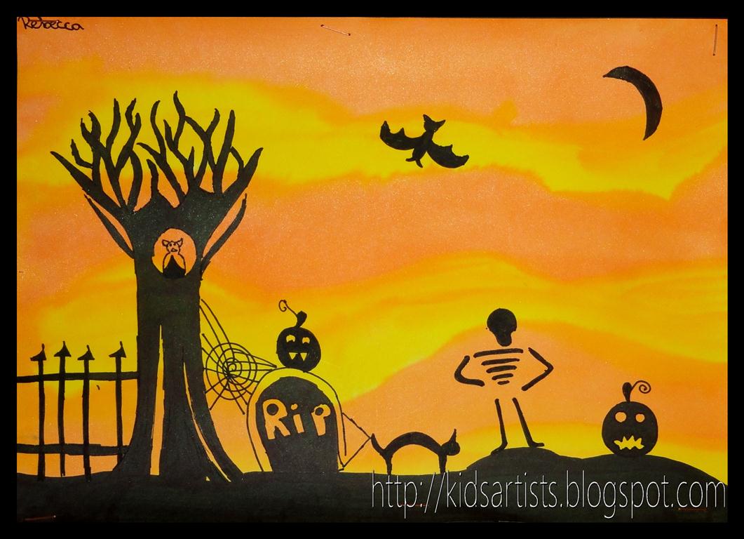 Halloween Silhouette Art Project