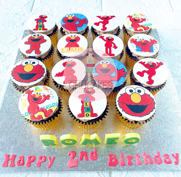 elmo cupcakes sesame street cupcakes chucakes singapore