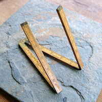 four fold box wood rule measuring tool