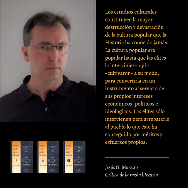 Jesús G. Maestro, Crítica de la razón literaria