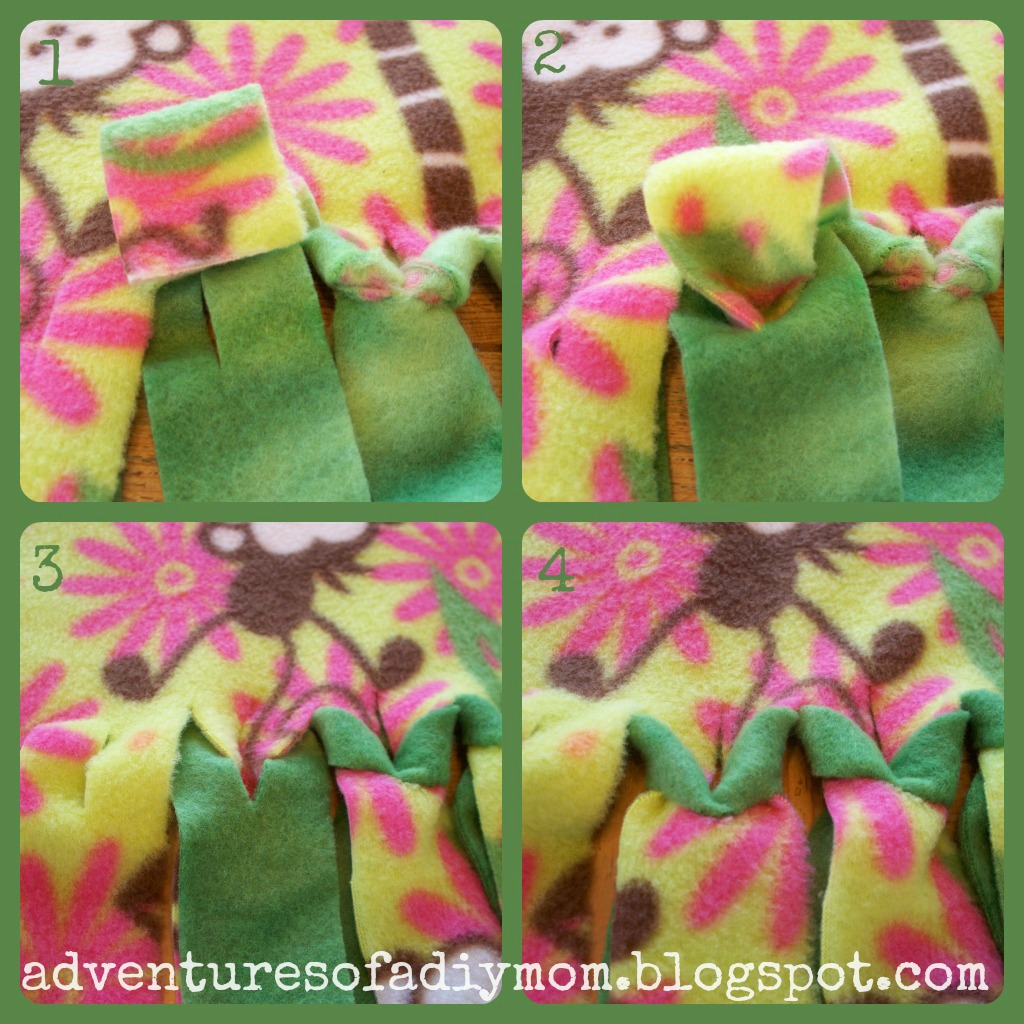 How To Make A No Sew Fleece Blanket Without Knots Adventures Of