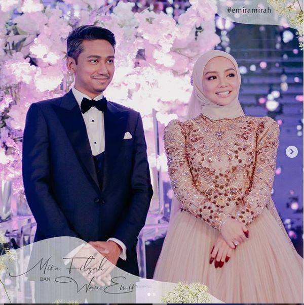 Mira filzah kahwin, Mira filzah dan wan emir, Gambar Mira filzah