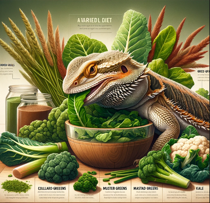 list of greens for bearded dragons