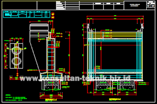 Gambar-Jembatan-Gelagar-Beton-Bertulang-Balok-T-Kelas-B-Bentang-20-Meter-Format-DWG-Autocad-05