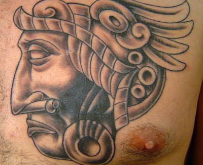 Aztec tattoo