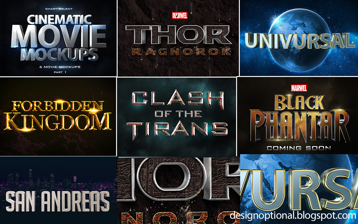 Download Cinematic 3D Movie Mockups - Free Resource for Graphic Design