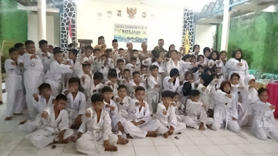 Pengurus Cabang Taekwondo Indonesia Kabupaten Way Kanan Gelar Ujian Kenaikan Tingkat di GSG Kecamatan Banjit