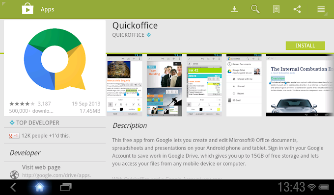 Google presindira de la app QuickOffice y será eliminada tanto de la Apple  Store como de la Google Play Store  