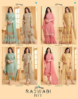  Rajwadi Hits Georgette Wholesale Salwar Suit