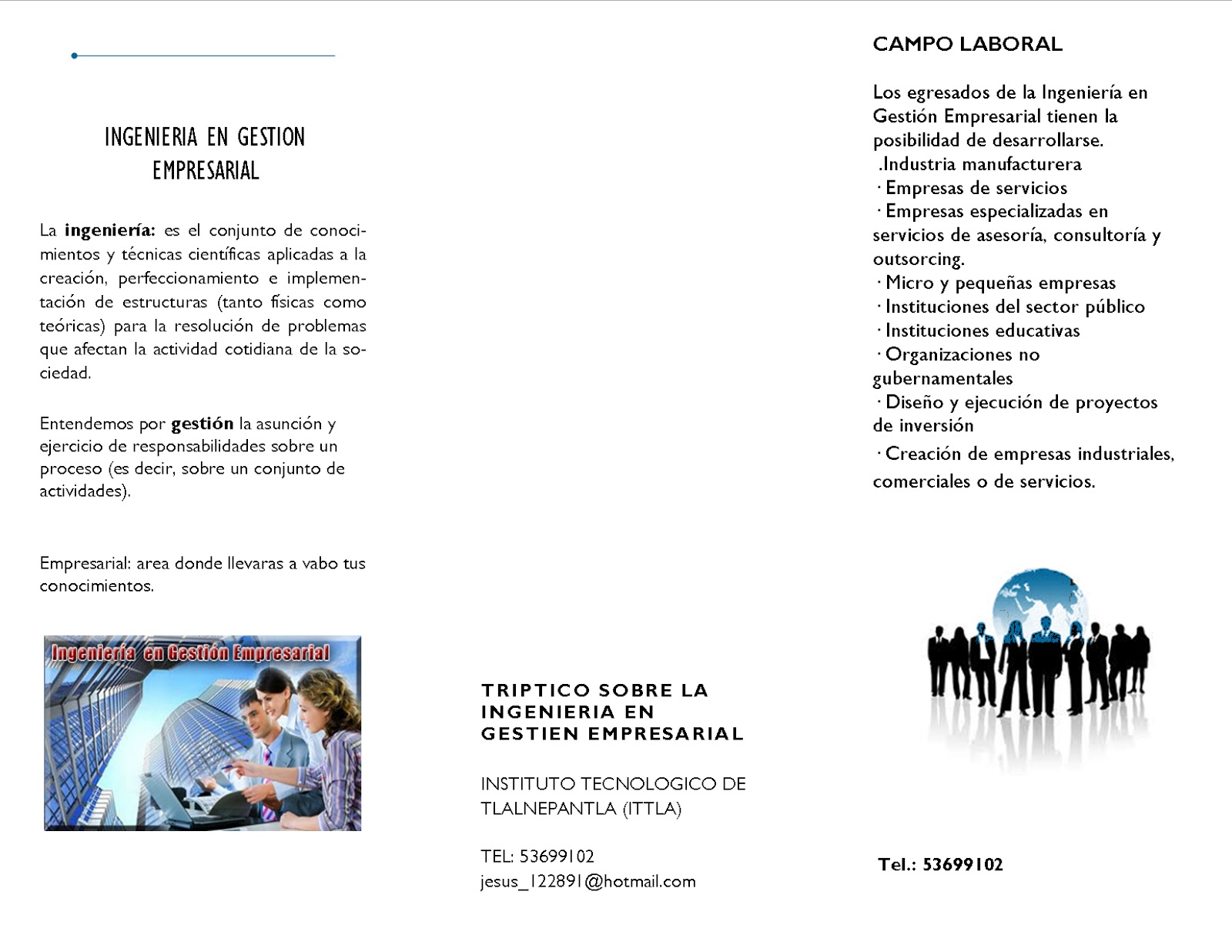 Pipe Triptico De Ing Gestion Empresarial 13250135 Ige