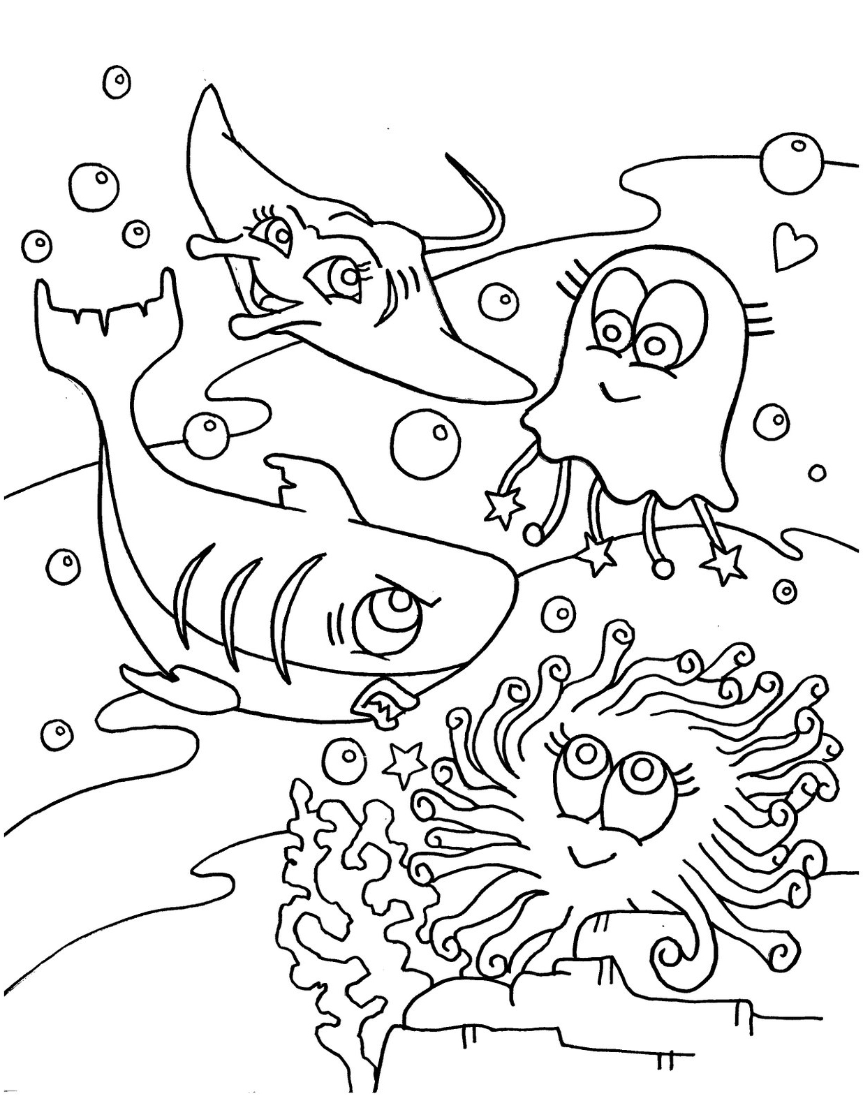 Sea Animal Coloring Pages 4