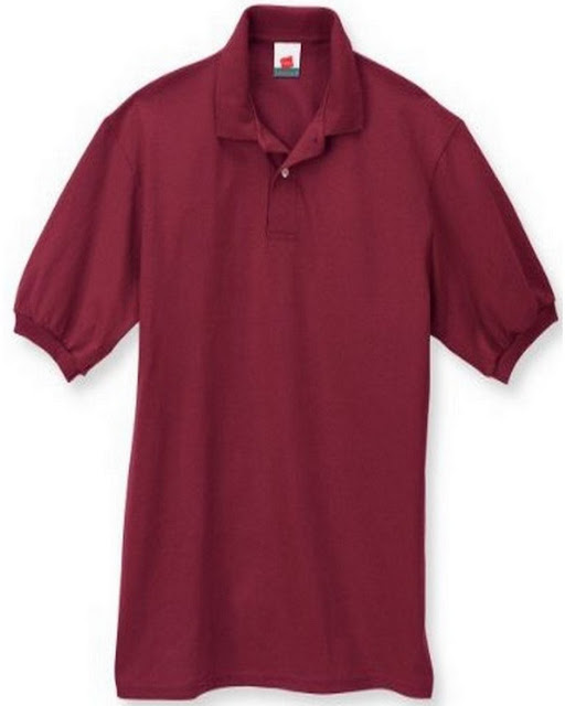 Hanes 054X Mens Comfortblend Jersey Polo -Cardinal – L