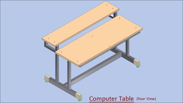 Computer Table (Rear View)