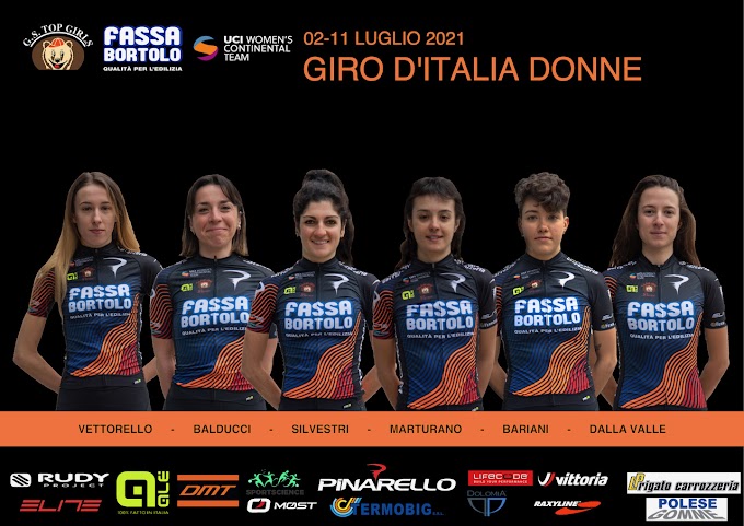 El Top Girls Fassa Bortolo está participando en el Giro de Italia femenino