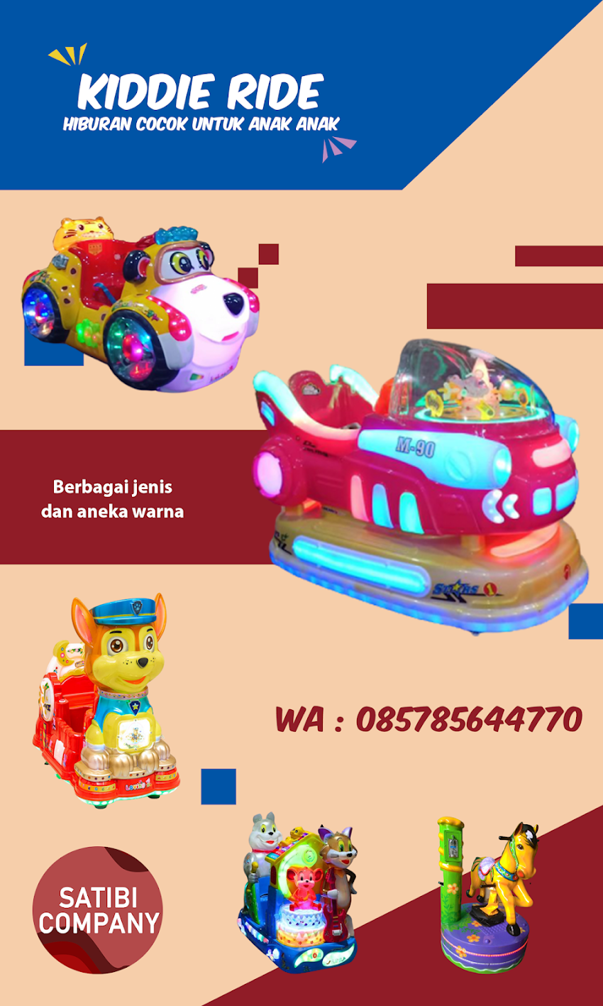 Kiddie Ride,mainan hiburan yang cocok untuk anak anak | 085785644770