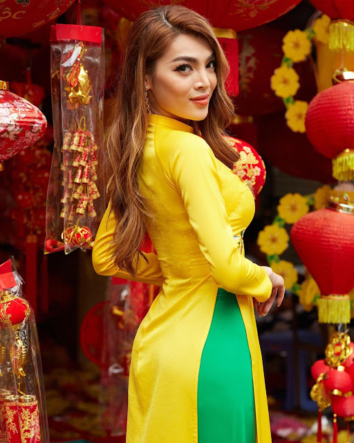 Phùng Truong Trân Ðài – Most Beautiful Vietnamese Trans Woman in Lunar Year Dress