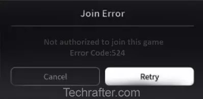 Techrafter Fix Roblox Error Code 524 Just In 5 Minutes 2020 - roblox error codes and their meanings