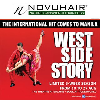 novuhair WEST SIDE STORY musical premieres at The Theatre at Solaire on August 10.