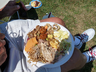 Hawaiian food on Keoki's plate