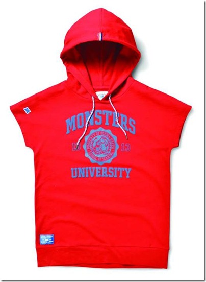 Monster University X Giordano - Red hoodie