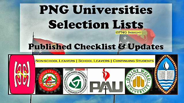 2023 PNG Universities and Colleges Acceptance List