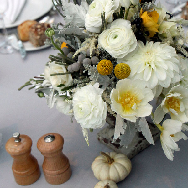 Beautiful colour scheme for this wedding Love the table settings 