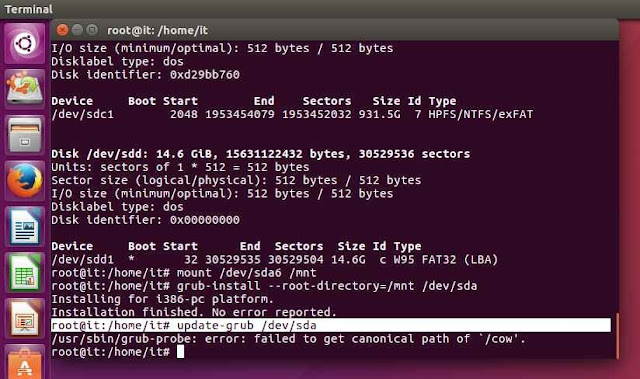 Cara Restore/ Mengembalikan GRUB Boot Linux yang Hilang