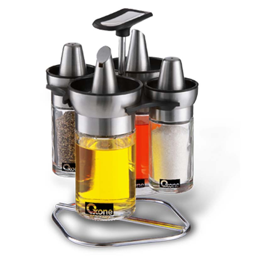 PROMO OX 326 Oil Spice Set Oxone 4Pcs Tempat Bumbu 