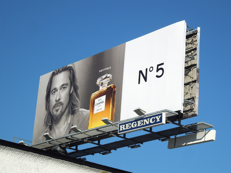 Brad Pitt Inevitable Chanel No 5 billboard