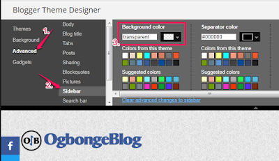change sidebar background colour of blogger blog