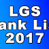 Last Grade Servants (LGS) Exam Rank List 2017