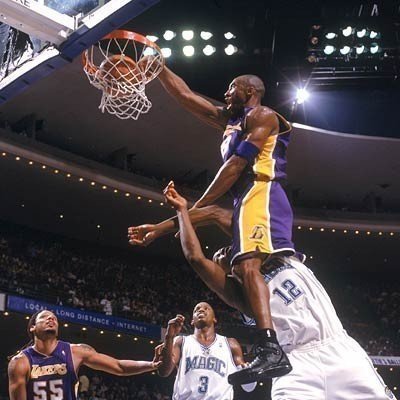 kobe bryant dunking on someone. kobe bryant dunks on nash.